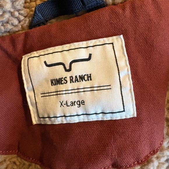 Kimes Ranch Sherpa Lined Canvas Jacket XL Rust Brown Western Workwear Coat - Picture 7 of 10